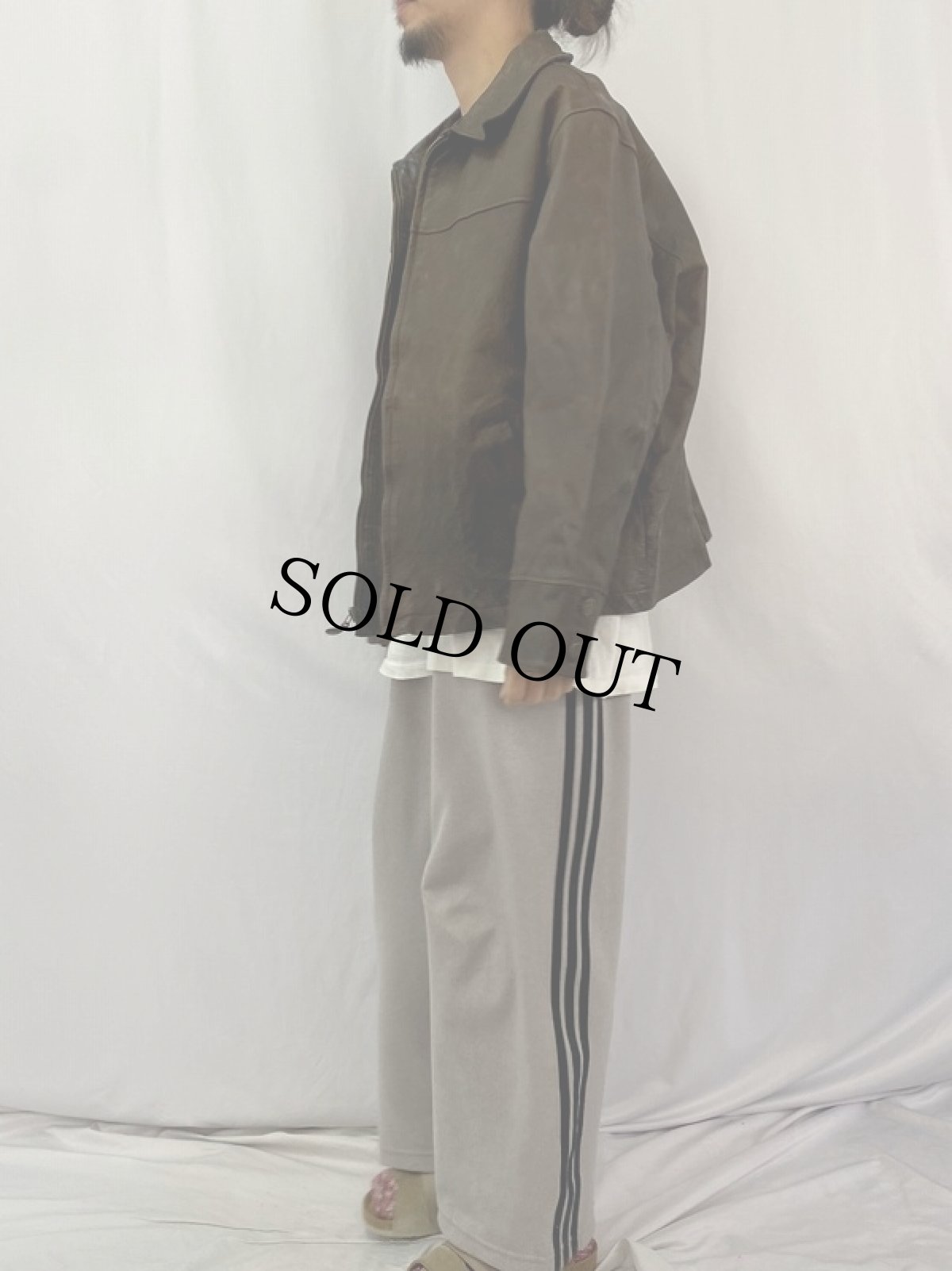 画像3: 90's Timberland レザージャケット XL (3)