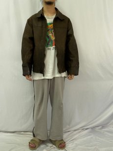 画像2: 90's Timberland レザージャケット XL (2)