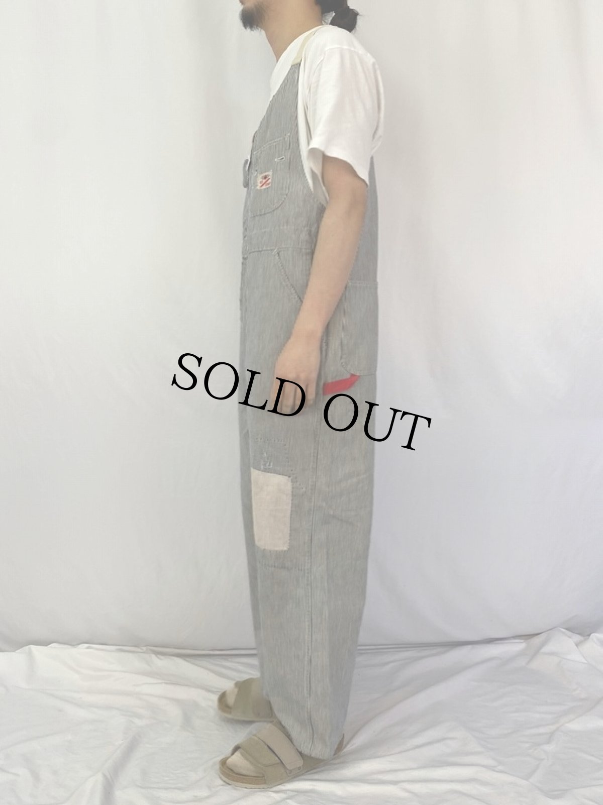 画像3: 60〜70's GWG ヒッコリーデニムオーバーオール M42 (3)