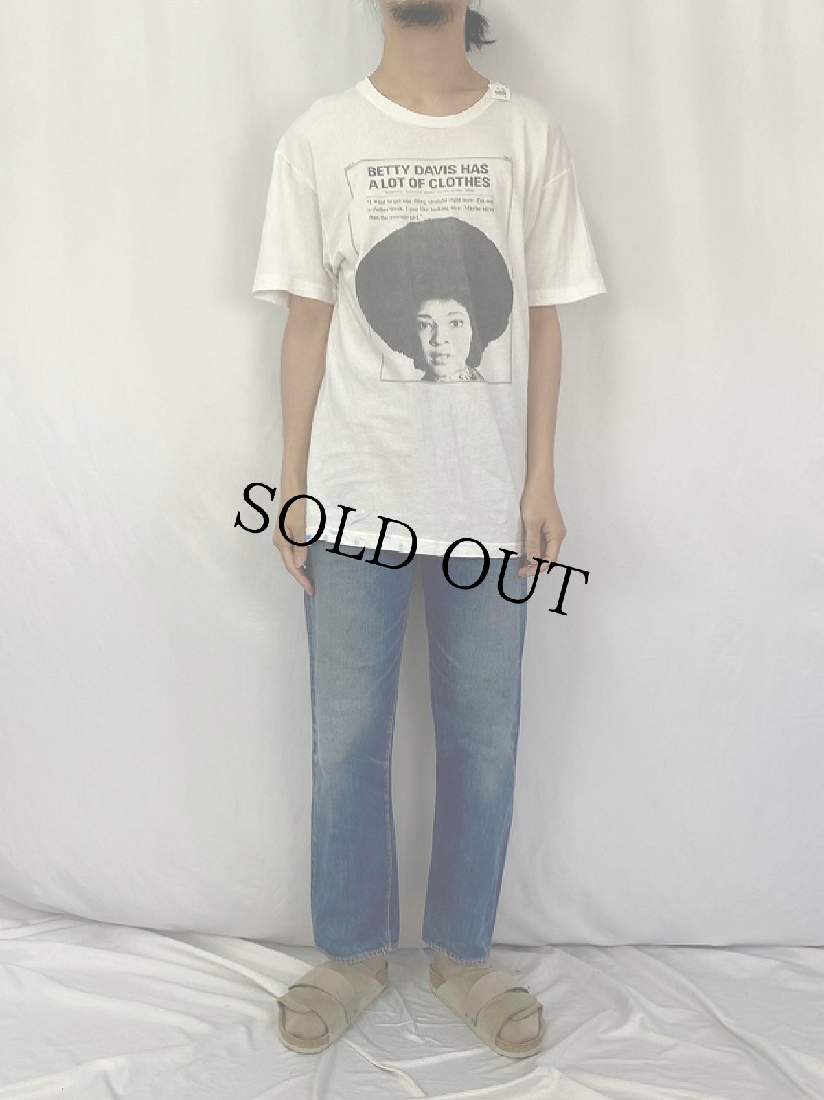 画像3: BETTY DAVIS ファンクロックシンガープリントTシャツ (3)