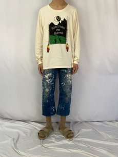 画像3: 50〜60's LEVI'S 501XX "ギャラ入り&オフセット" 紙パッチ ペンキペイントデニムパンツ W29 (3)