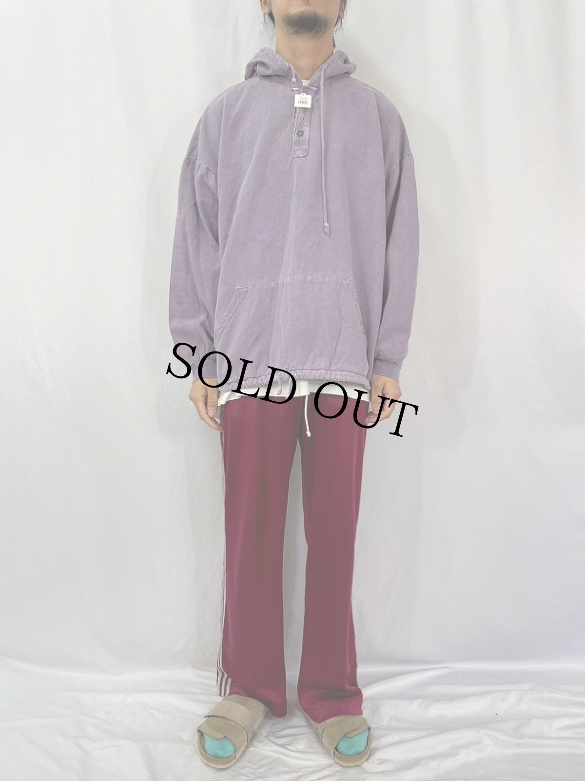 画像2: 90's CANADA製 後染め コットンツイル アノラックパーカー SIZE2 (2)