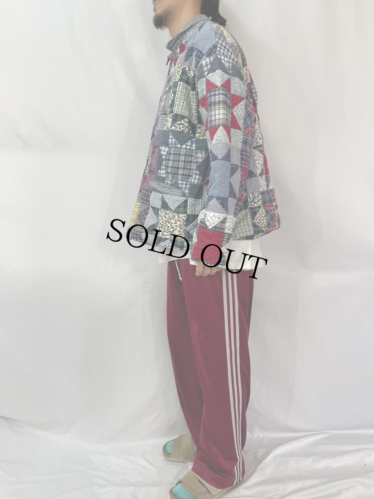 画像3: Patch Magic パッチワーク リバーシブルキルティングジャケット XL (3)