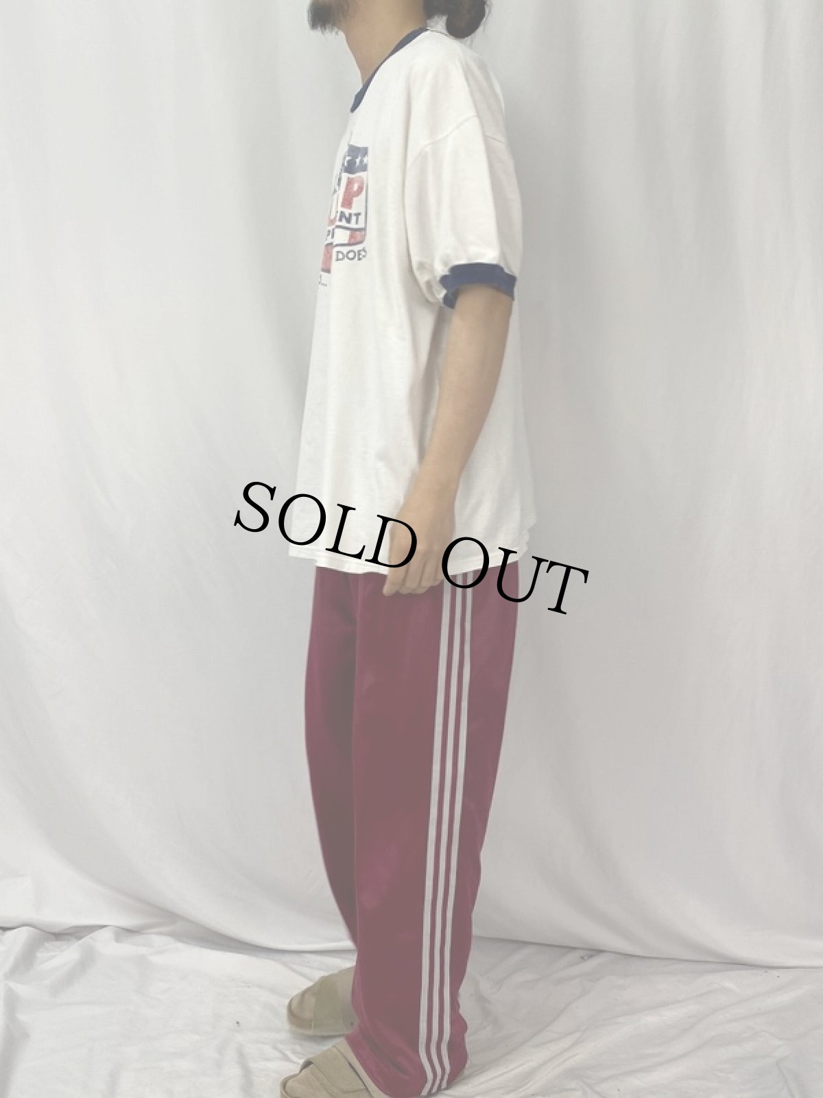 画像3: BUBBA GUMP SHRIMP "GUMP FOR PRESIDENT" プリントリンガーTシャツ 2XL (3)