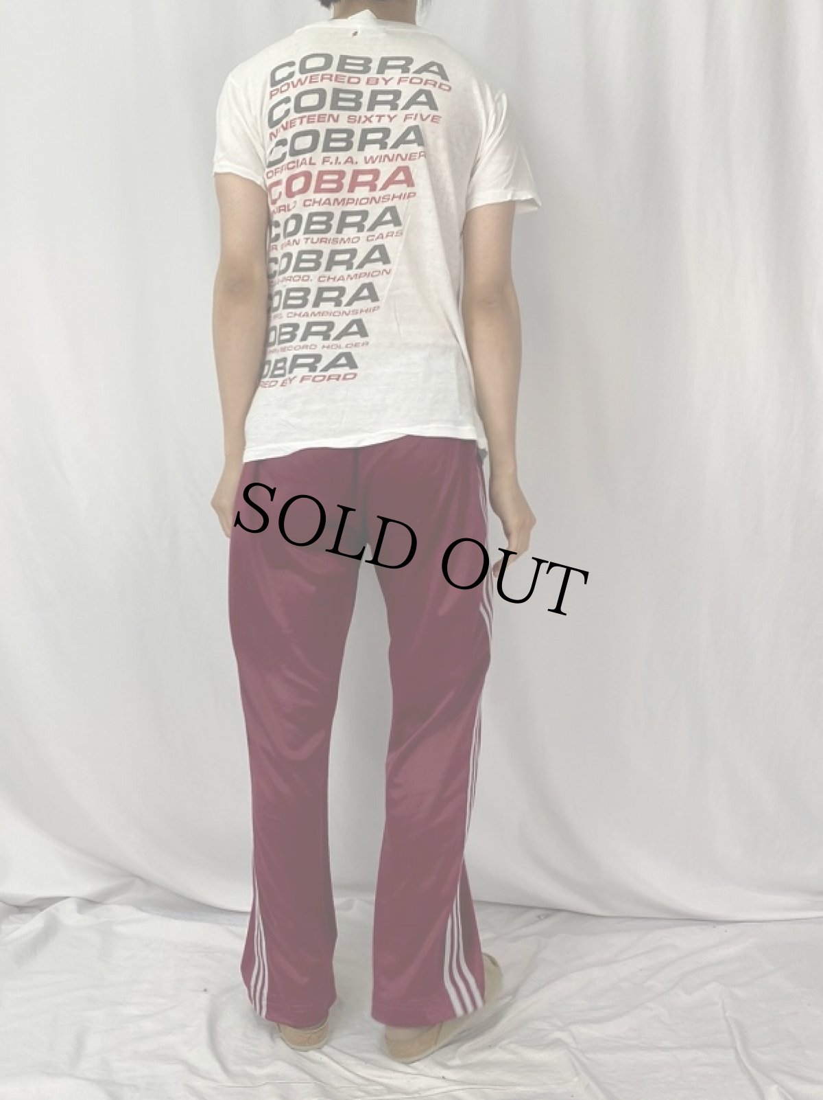 画像4: 60's Shelby american, inc JAPAN製 "1965 world champion" レーシング 染み込みプリントTシャツ L (4)