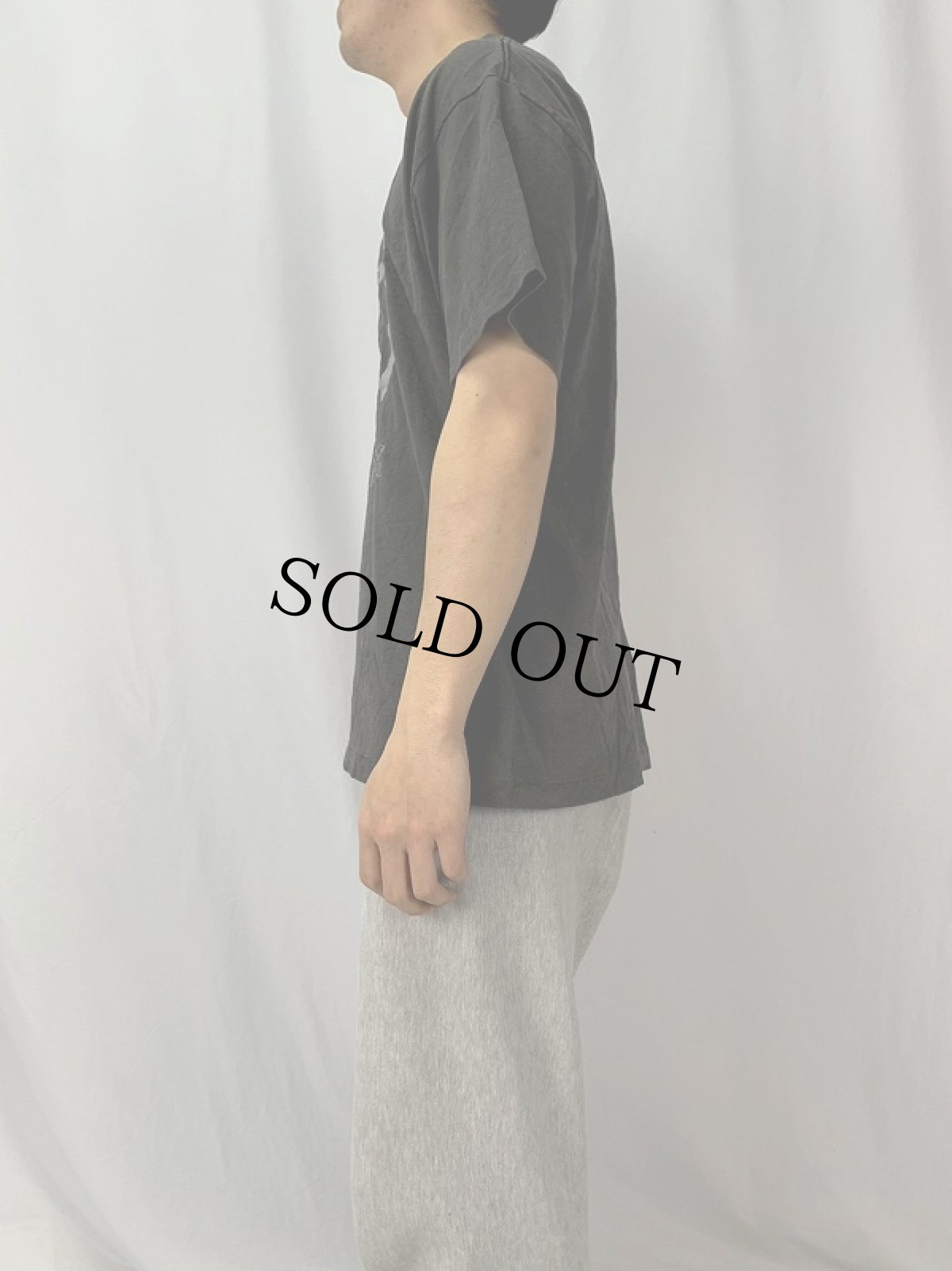 画像3: 90's USA製 "テトラグラマトン" 魔除けプリントTシャツ BLACK L (3)