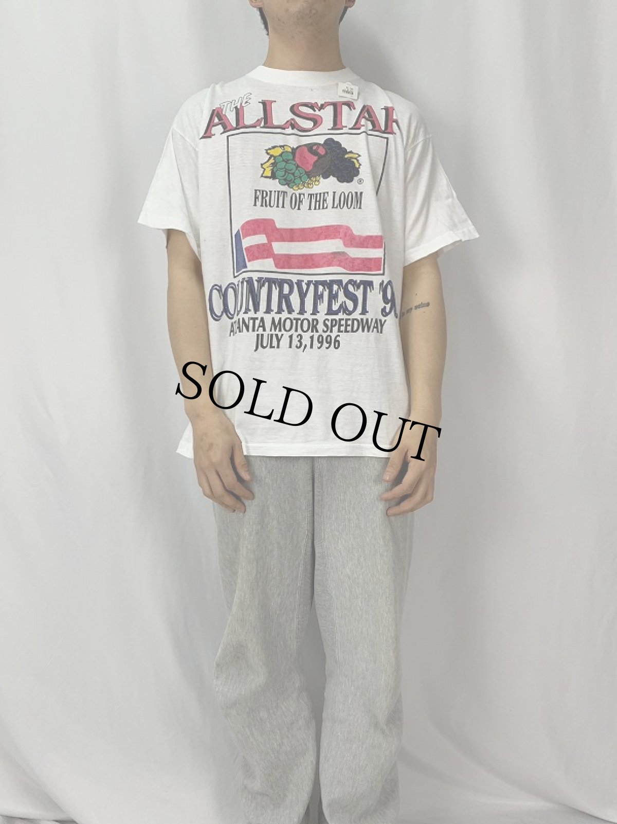 画像2: 90's USA製 "ALL STAR COUNTRY FEST '96" カントリーミュージックフェスティバル プリントTシャツ XL (2)