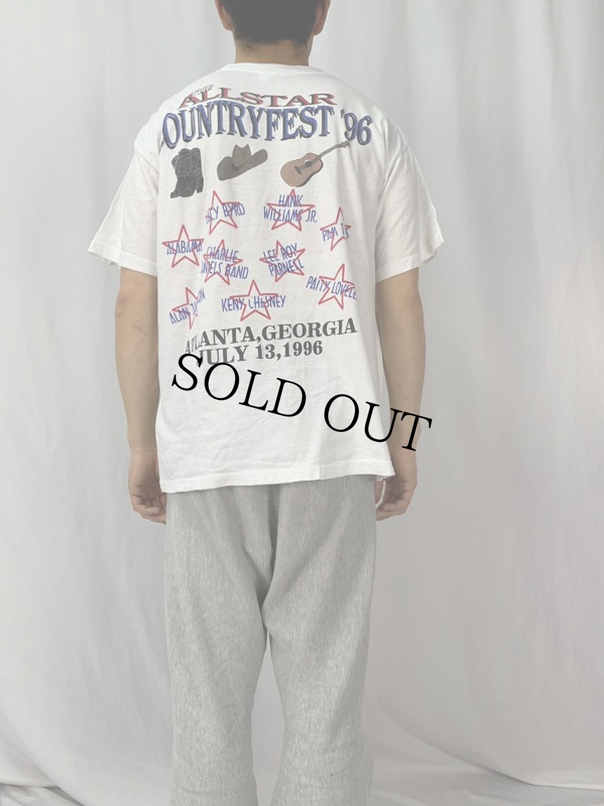 画像4: 90's USA製 "ALL STAR COUNTRY FEST '96" カントリーミュージックフェスティバル プリントTシャツ XL (4)