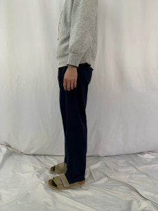 画像3: 60's レーヨンギャバジン 1タックスラックス NAVY W30 (3)