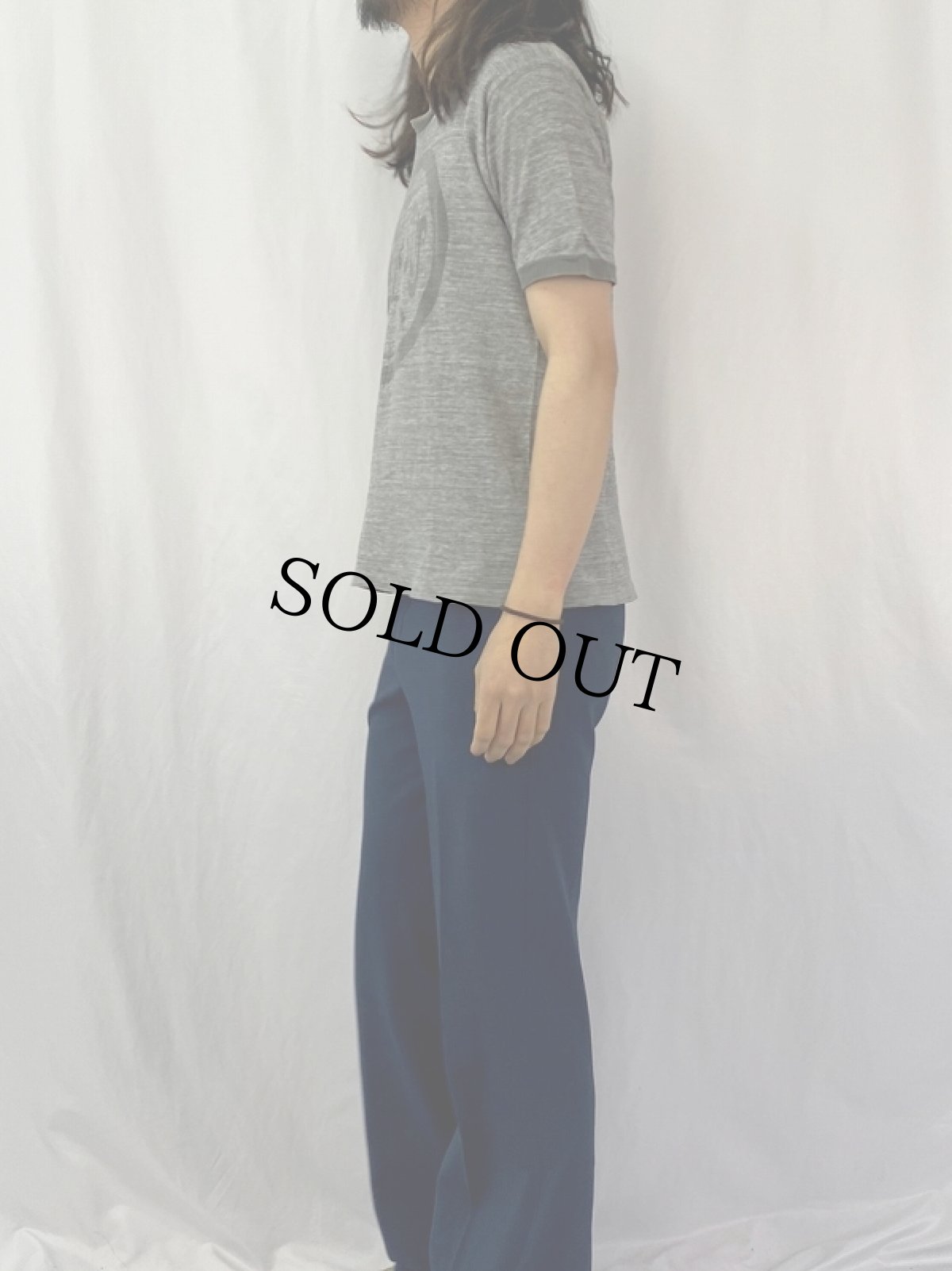 画像4: 70's "REAL PEACE IS JESUS" プリントリンガーTシャツ L (4)