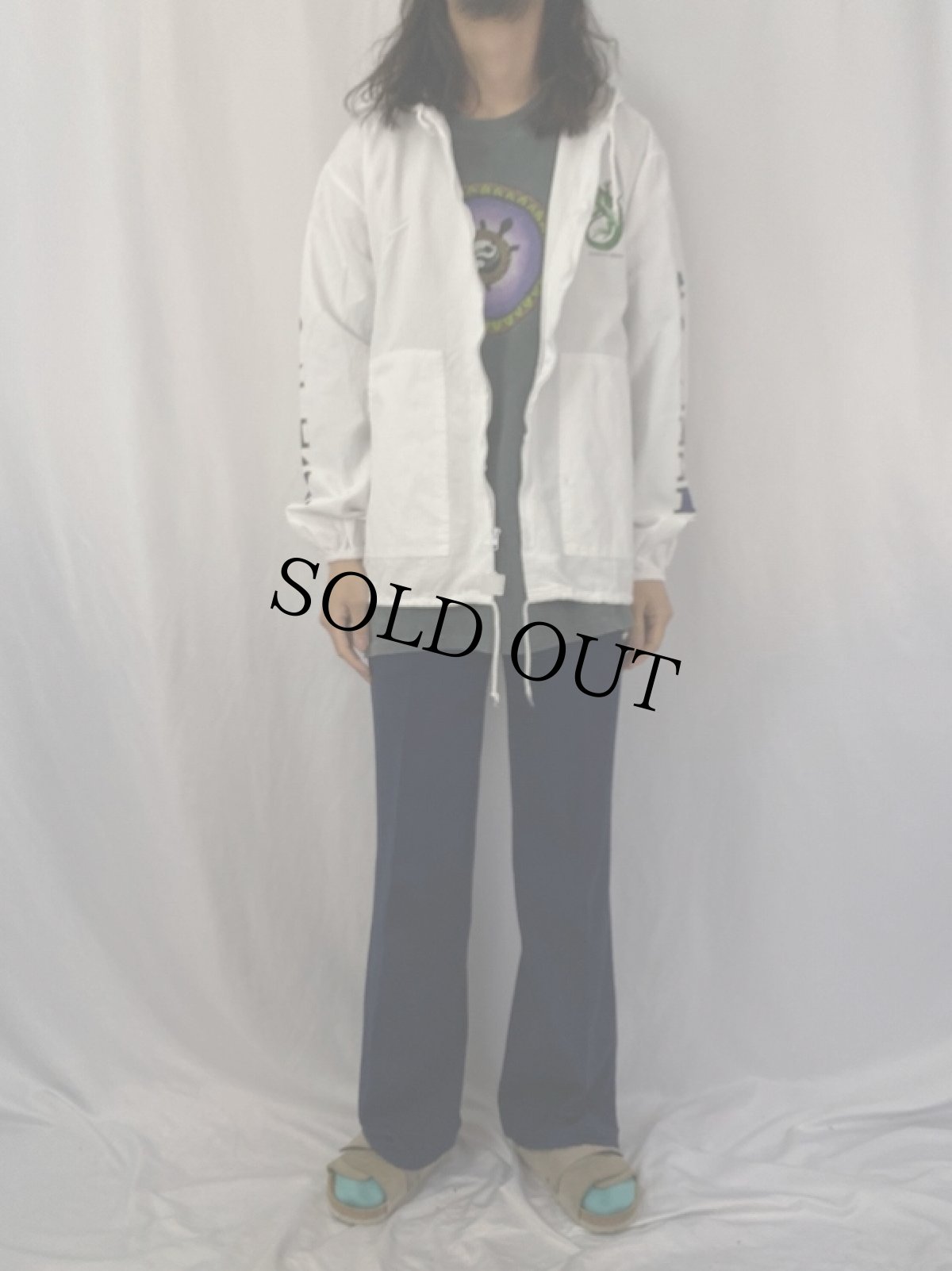 画像2: 80's〜 "COZUMEL" カメレオンプリントコットンジップパーカー (2)