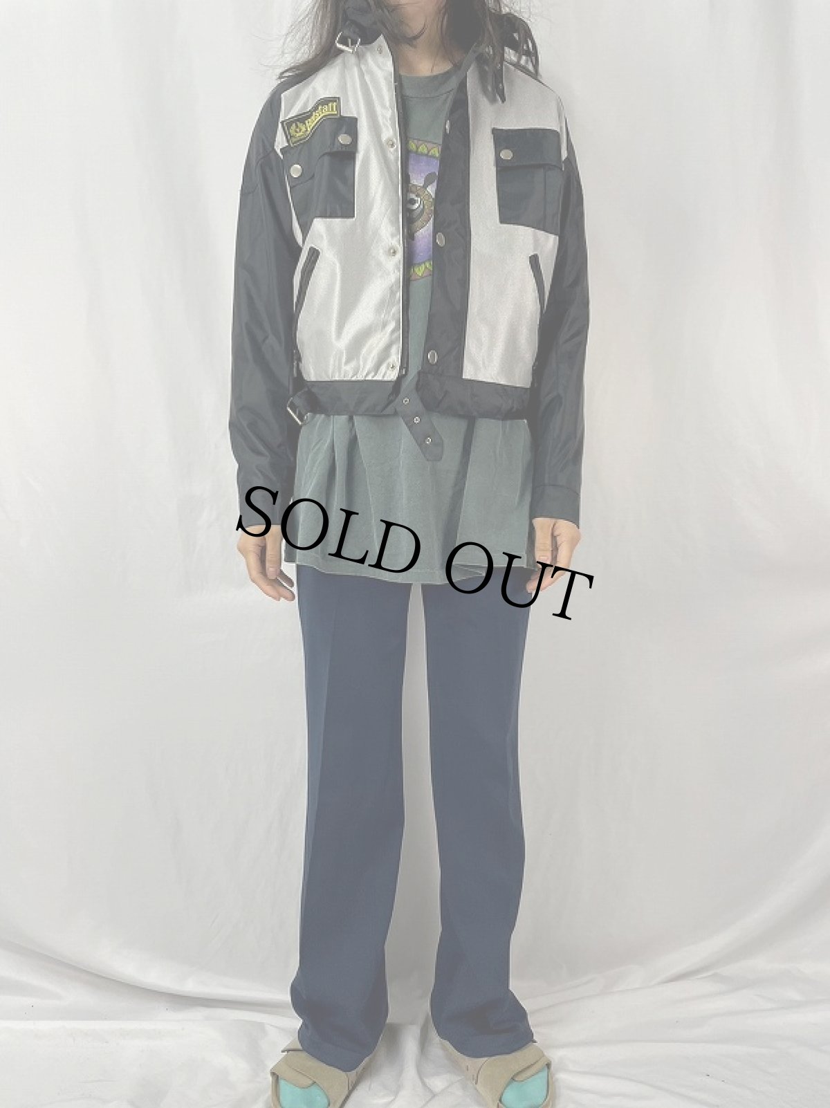 画像2: 90's〜 Belstaff England製 ナイロンジャケット M (2)