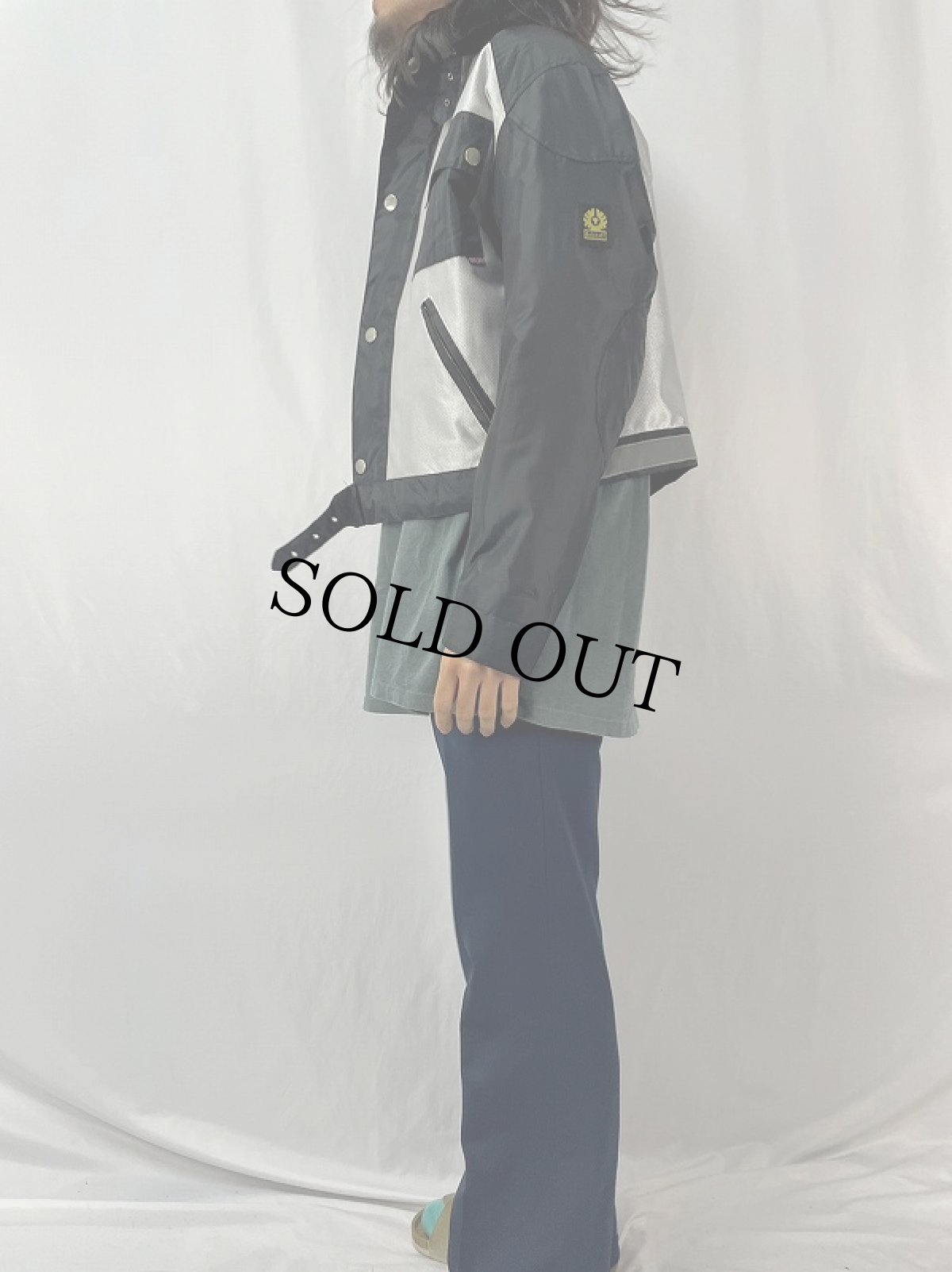 画像3: 90's〜 Belstaff England製 ナイロンジャケット M (3)