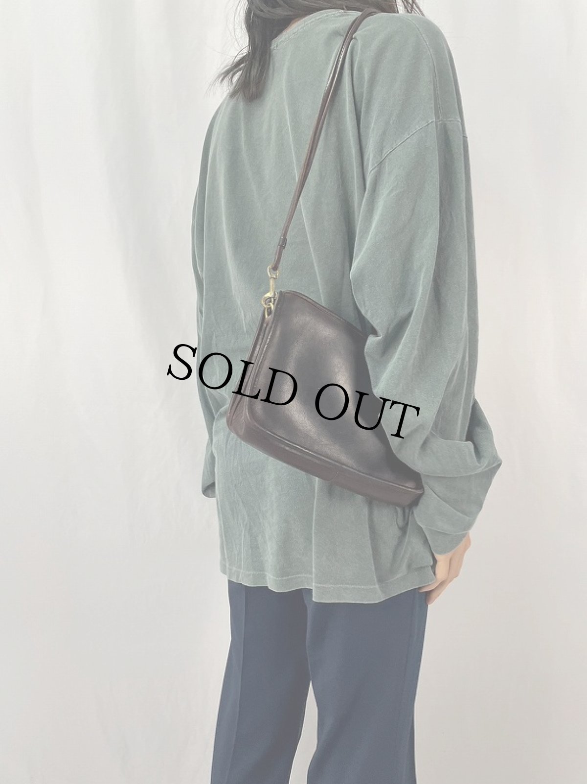 画像3: 60〜70's COACH USA製 レザーショルダーバッグ BROWN (3)