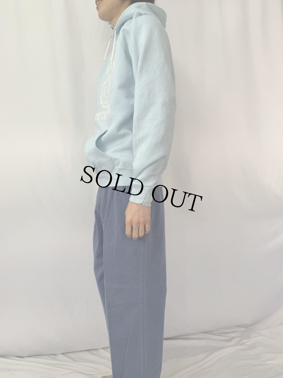 画像3: 80's NORTH CAROLINA UNIVERSITY USA製 ロゴプリントスウェットフーディー XL (3)