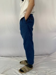 画像3: 90's〜 POLO Ralph Lauren "ANDREW PANT" 2タック デニムトラウザーズ W33 (3)