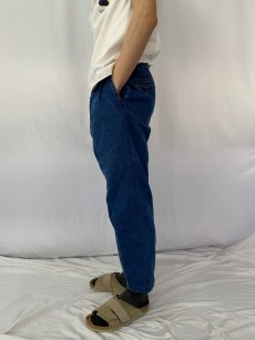 画像3: 90's〜 POLO Ralph Lauren "ANDREW PANT" 2タック デニムトラウザーズ W33 (3)