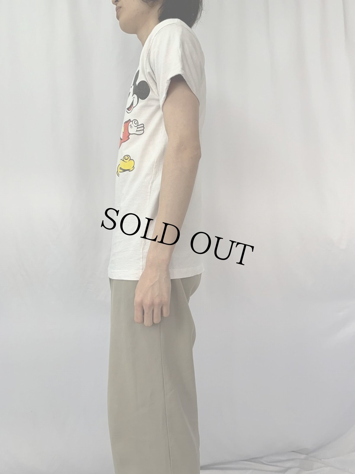 画像3: 90's Disney MICKEY MOUSE キャラクタープリント リバーシブルデザインTシャツ (3)