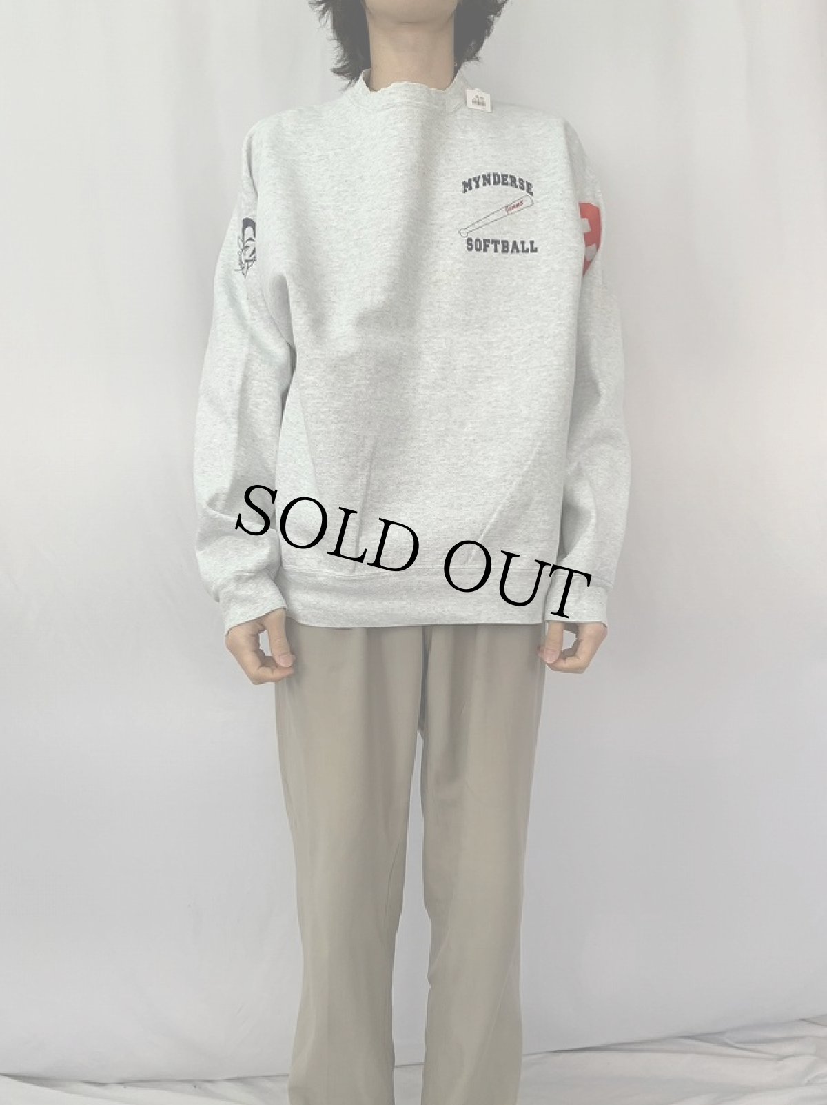 画像3: 90's USA製 "MYNDERSE SOFTBALL" プリントスウェット XL (3)