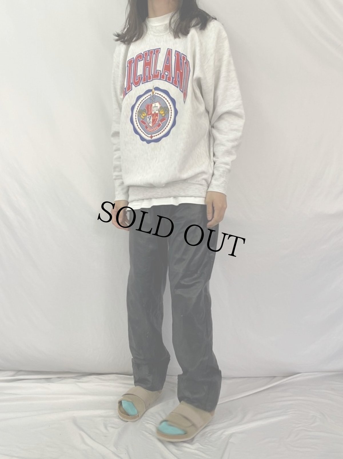 画像2: 90's REVERE WEAVE TYPE USA製 "RICHLAND" プリントスウェット XL (2)