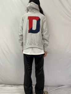 画像5: 90's〜 REVERSE WEAVE TYPE USA製 "DICKINSON" バックプリントプリントスウェットフーディー L (5)