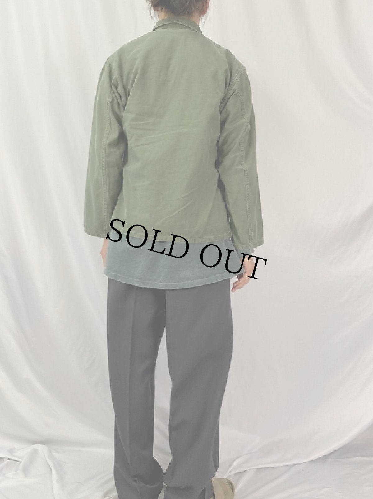 画像4: 60's U.S.ARMY パッチ付き ユーティリティシャツ 1st 後期 (4)