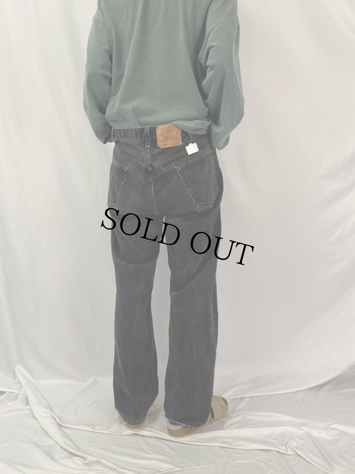 画像4: 90's Levi's 501 USA製 ブラックデニムパンツ W41 (4)