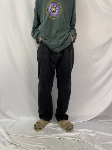 画像2: 90's Levi's 501 USA製 ブラックデニムパンツ W41 (2)