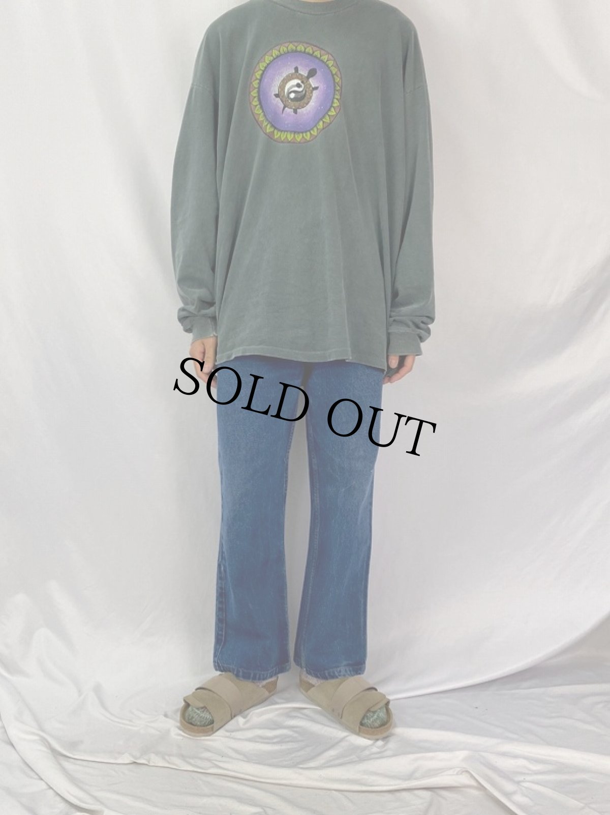 画像2: 90's Levi's 517 USA製 フレアデニムパンツ W35 (2)