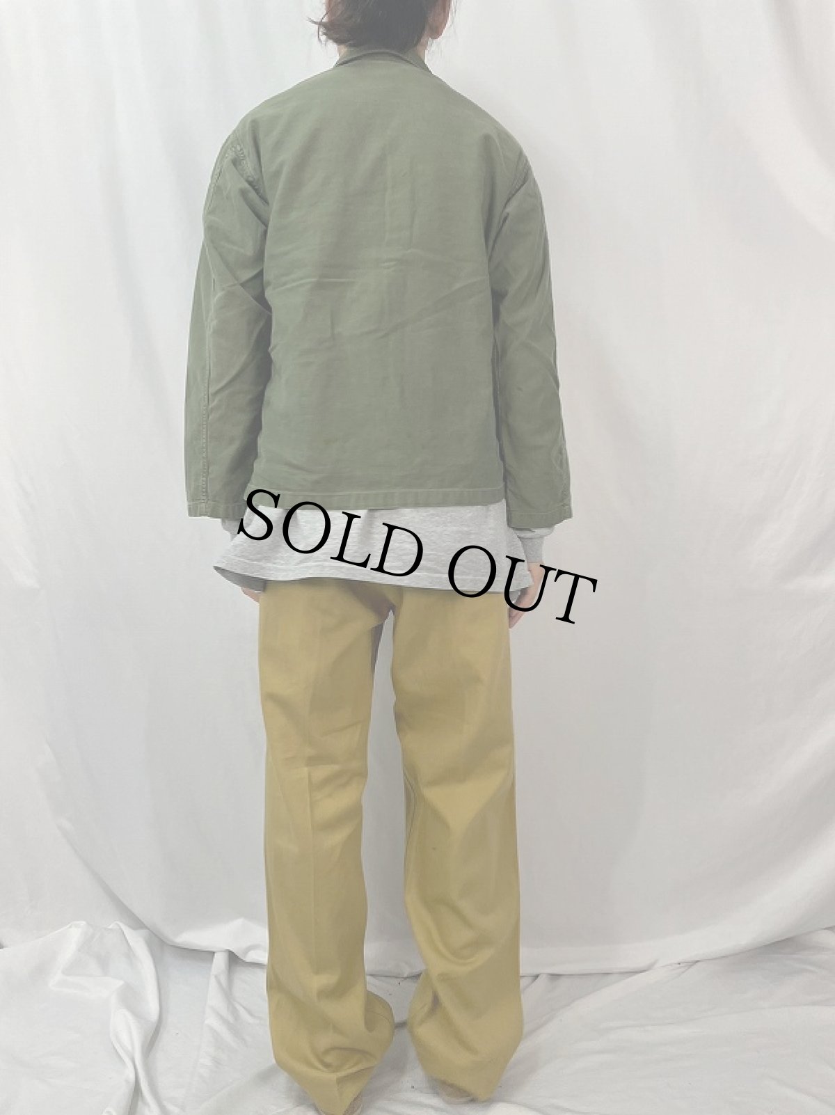 画像4: 60's U.S.ARMY パッチ付き ユーティリティシャツ 1st 初期 (4)