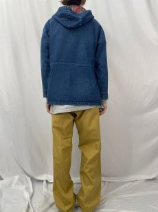 画像4: 80's L.L.Bean USA製 デニムフードコート M (4)