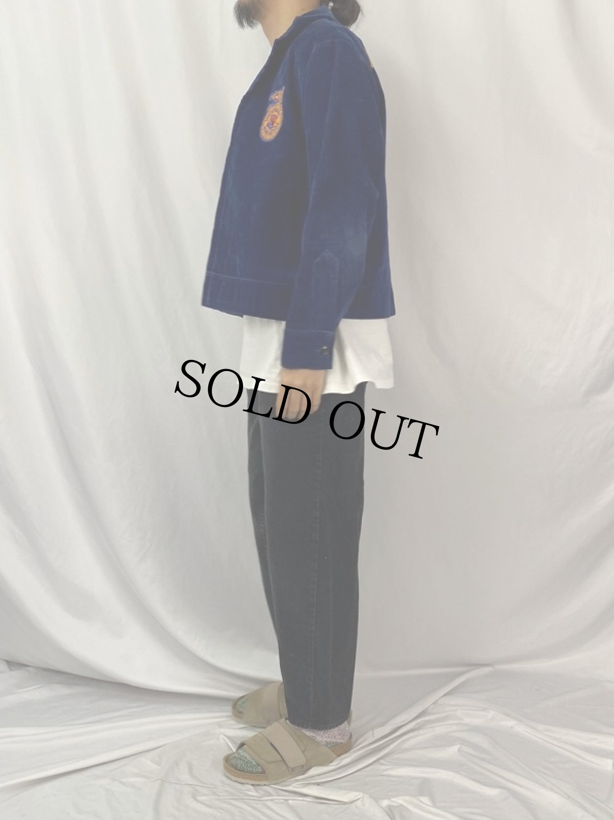 画像3: 70's FFA "OKLAHOMA CLINTON" ファーマーズコーデュロイジャケット 42 (3)