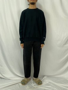 画像2: Champion REVERSE WEAVE スウェットフーディー 目無し BLACK M (2)