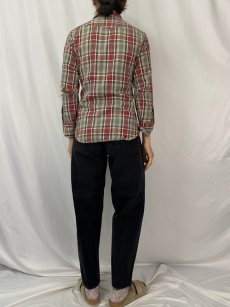 画像4: 70's Wrangler USA製 ヘビーネルウエスタンシャツ SIZE14 1/2 (4)