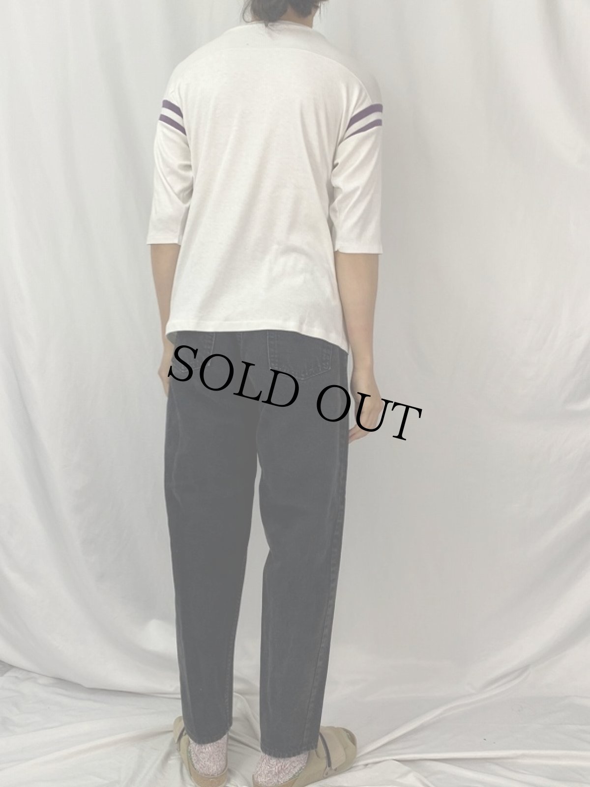 画像4: 80's SNOOPY USA製 "UNIVERSITY OF FLORIDA" キャラクタープリントフットボールTシャツ (4)