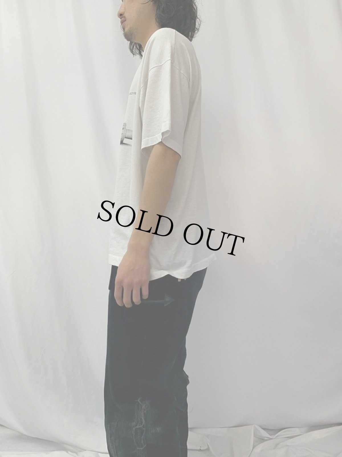 画像3: 80's PAUL MITCHELL USA製 企業ロゴプリントTシャツ XL (3)