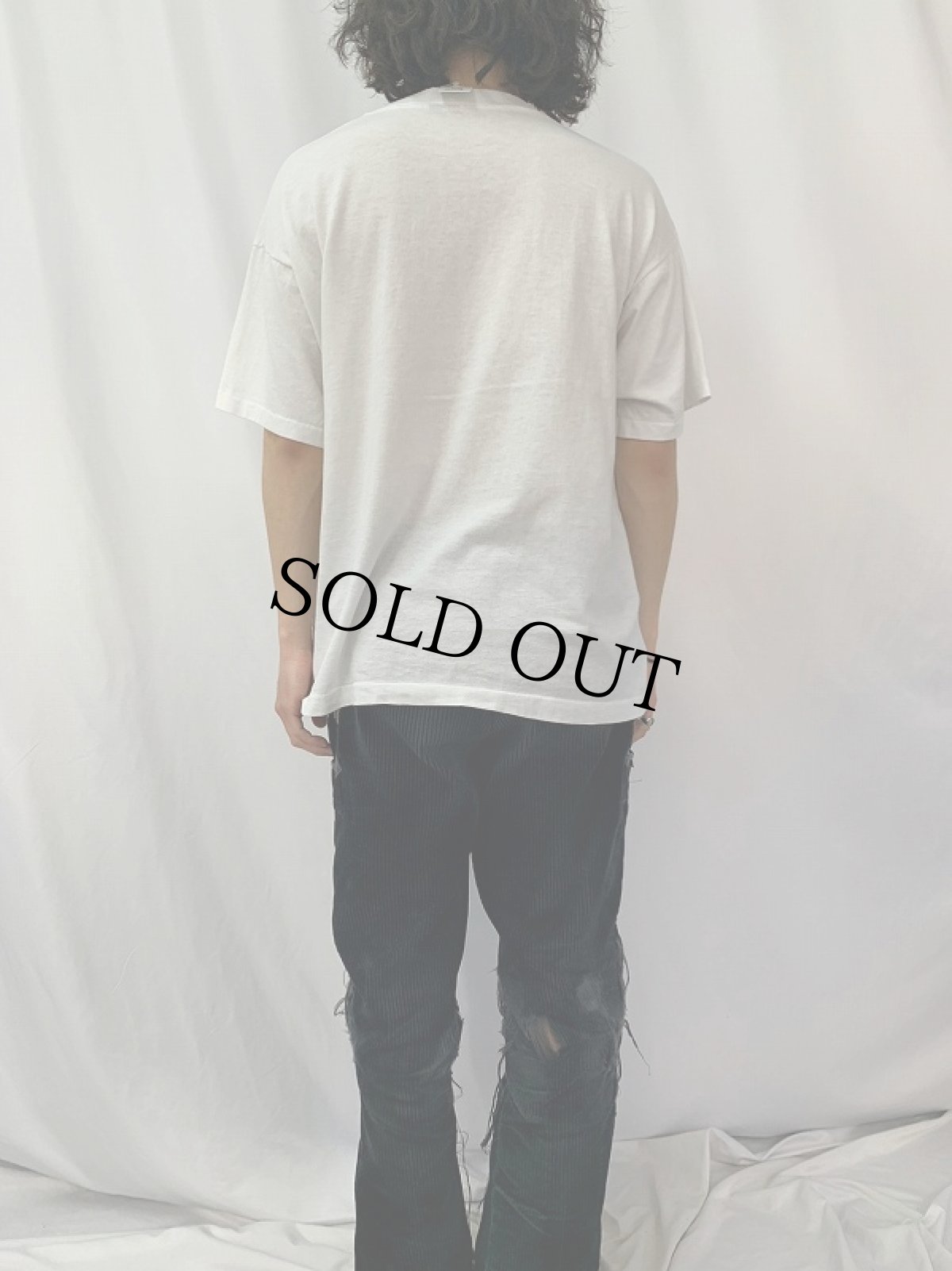 画像4: 80's PAUL MITCHELL USA製 企業ロゴプリントTシャツ XL (4)