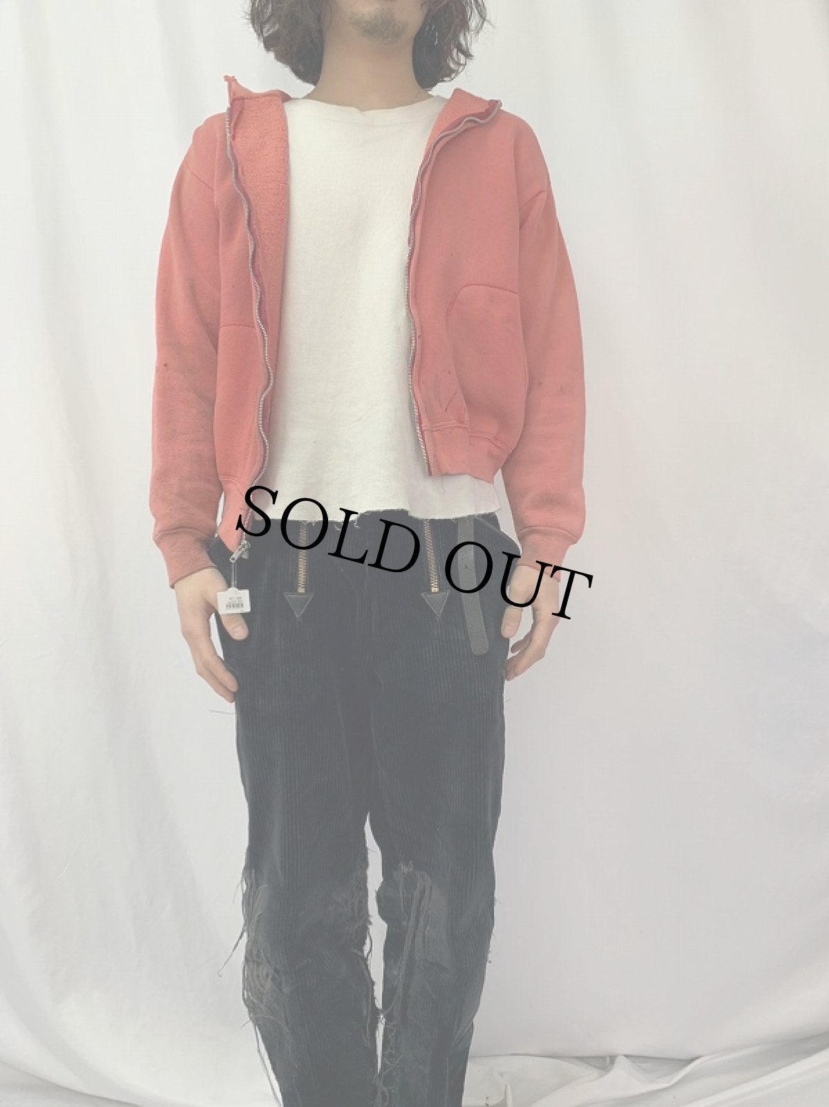 画像2: 50〜60's "セパポケ" スウェットジップパーカー (2)