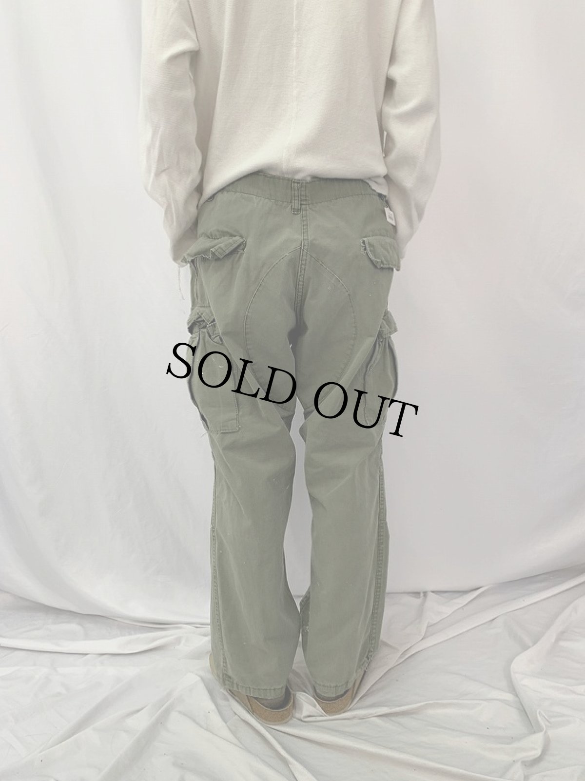 画像4: 民間品 ROTHCO ペンキペイント BDUカーゴパンツ LARGE-REGULAR (4)