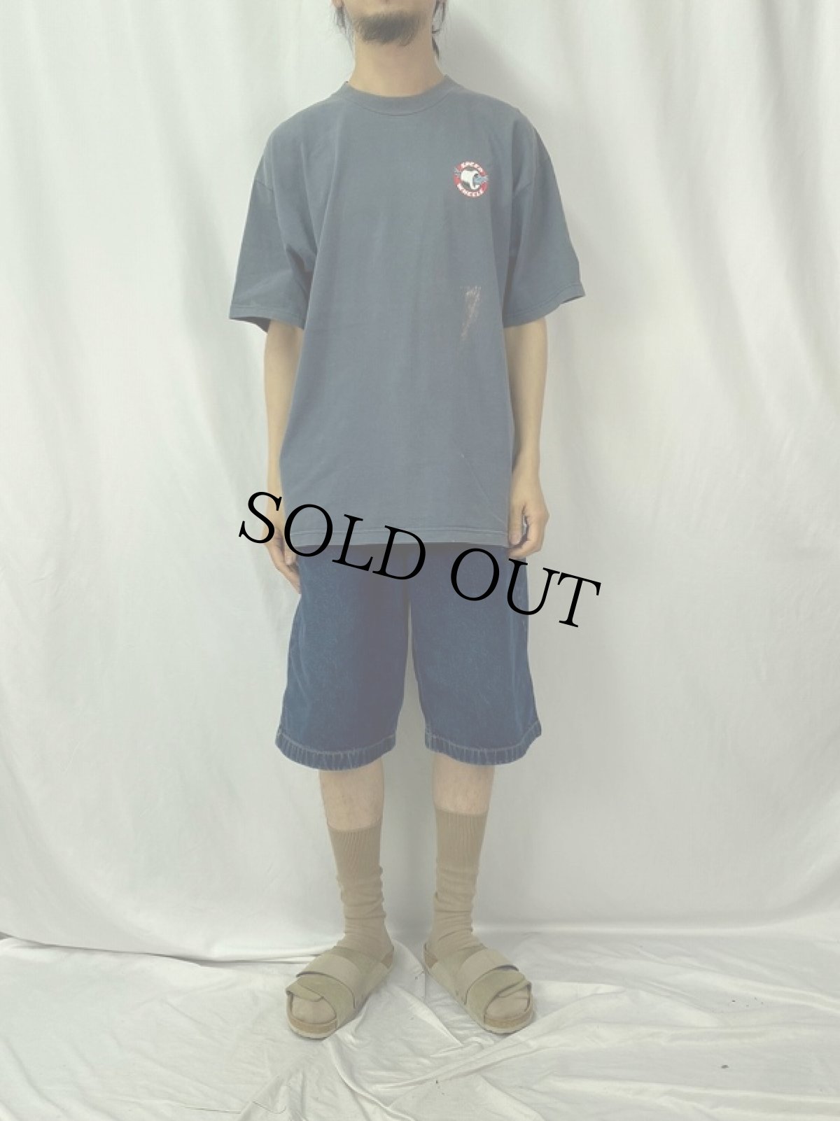 画像2: 90's SANTA CRUZ USA製 "SPEED WHEELS" スクリーミングハンド プリントTシャツ XL (2)