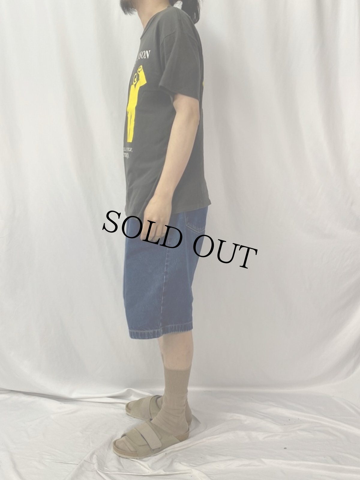 画像3: 90's MARILYN MANSON USA製 "YOU'RE ALREADY DEAD" ロックバンドプリントTシャツ BLACK L (3)