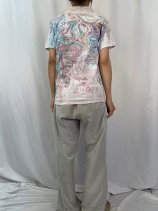 画像4: マーブル染め Tシャツ (4)