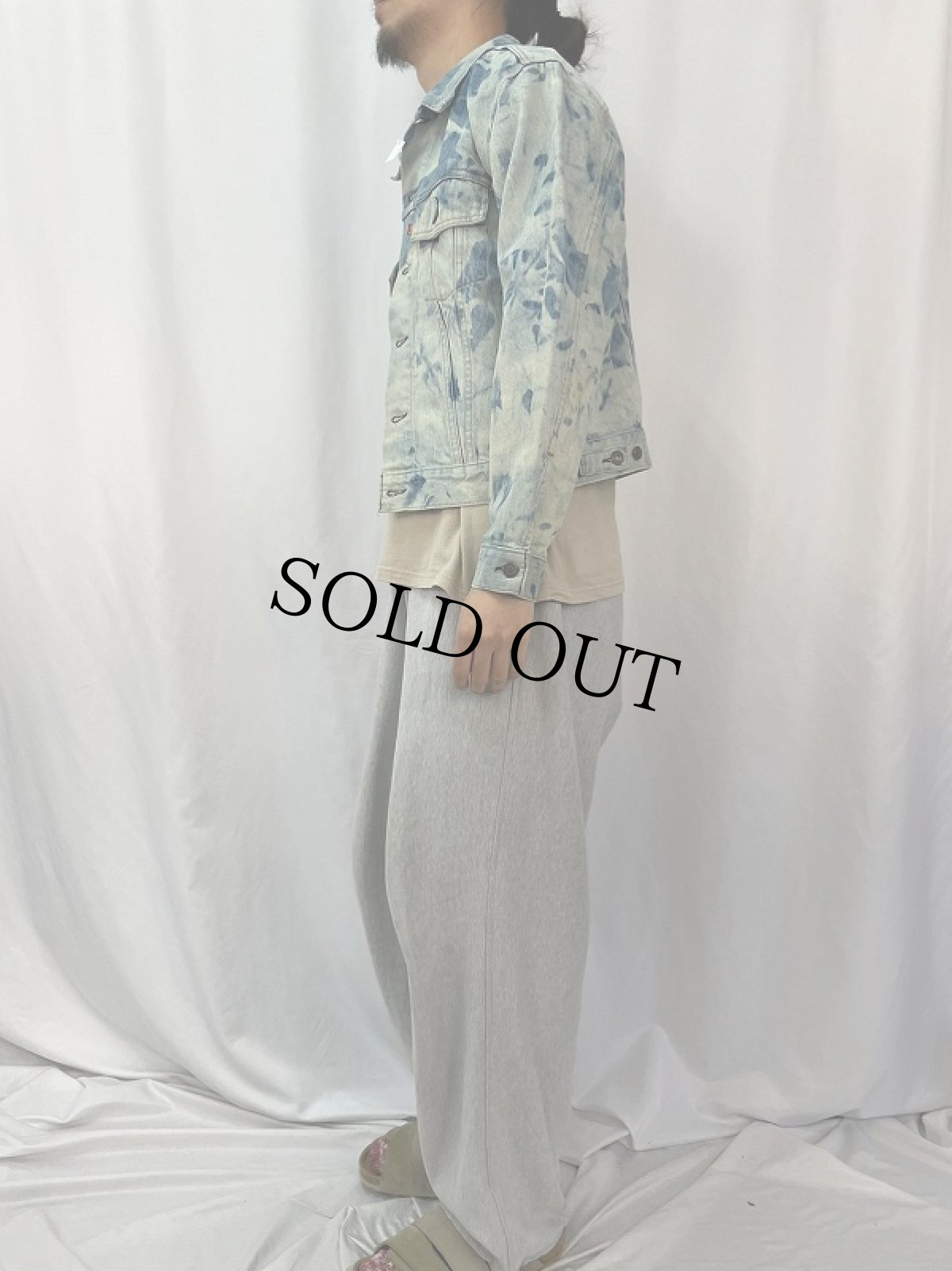 画像3: 80〜90's Levi's 75506 ブリーチデニムジャケット SIZE44 (3)