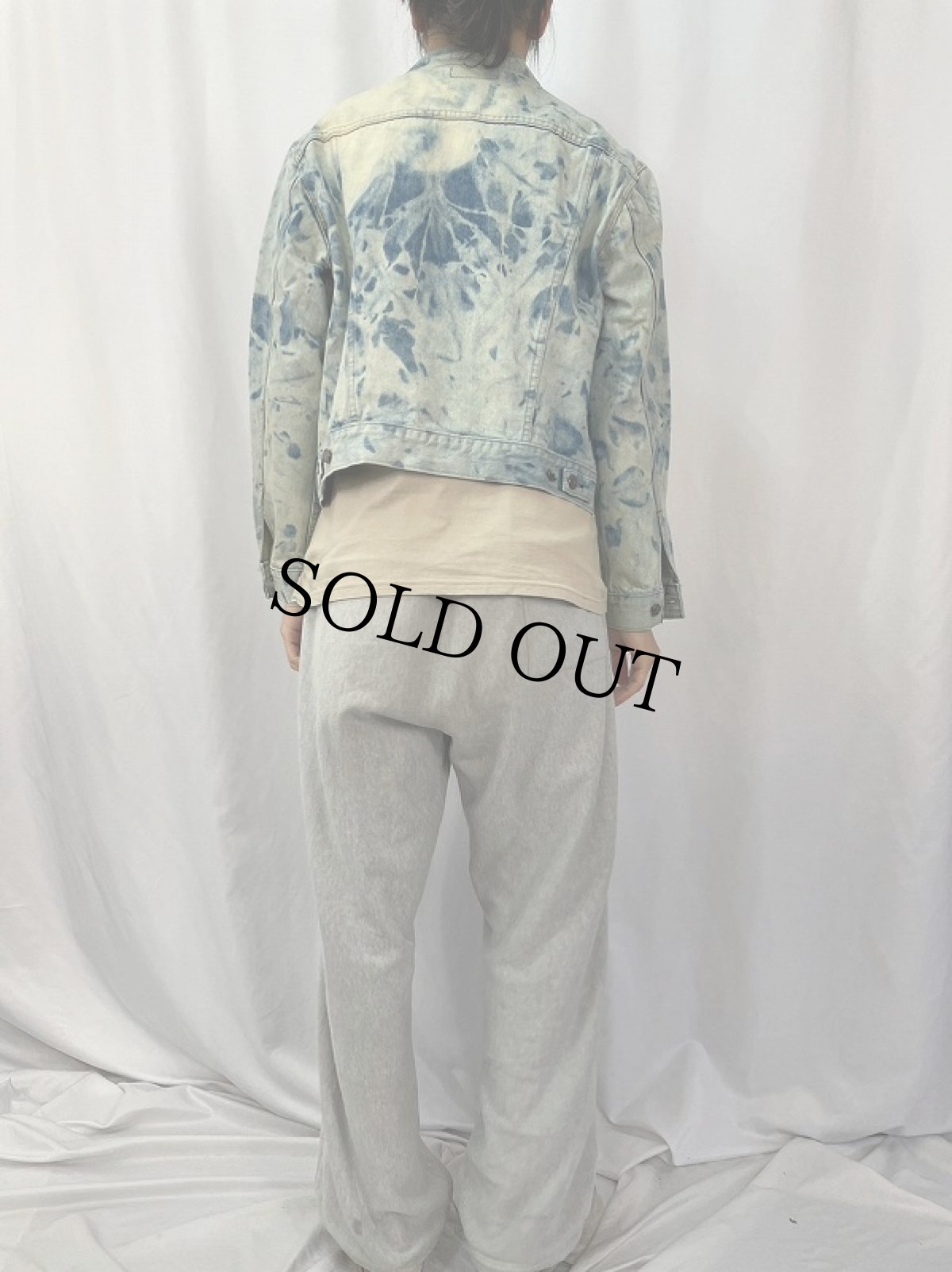 画像4: 80〜90's Levi's 75506 ブリーチデニムジャケット SIZE44 (4)