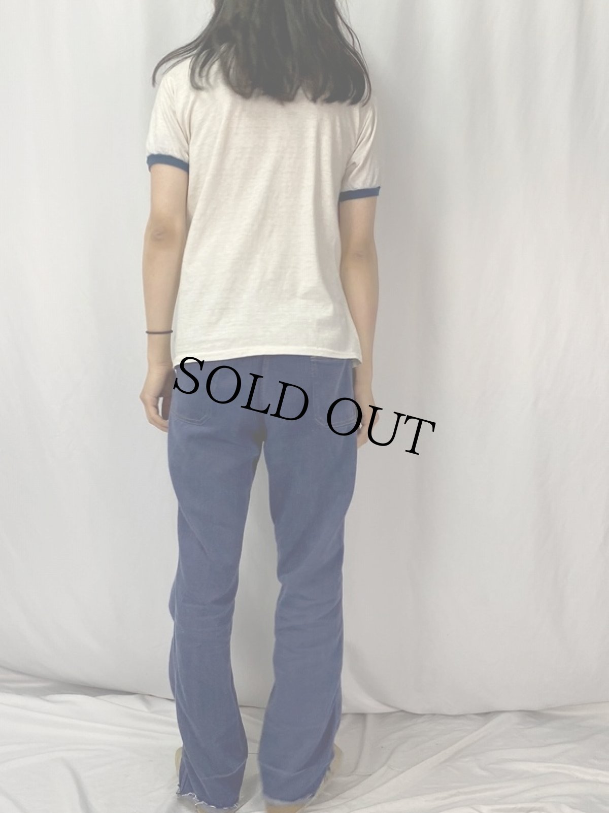 画像4: 70's 7up Seagram's USA製 PETER MAX イラストプリントリンガーTシャツ XL (4)