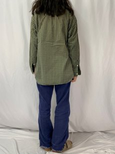 画像4: POLO Ralph Lauren "BIG SHIRTS" ロゴ刺繍 チェック柄 ボタンダウンシャツ L (4)