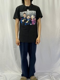 画像2: 90's MTV "CELEBRITY DEATH MATCH" キャラクタープリントTシャツ BLACK L (2)