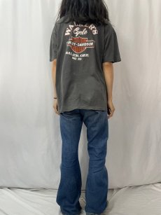画像4: 90's HARLEY-DAVIDSON USA製 "Hawg Wild" プリントTシャツ BLACK XXL (4)
