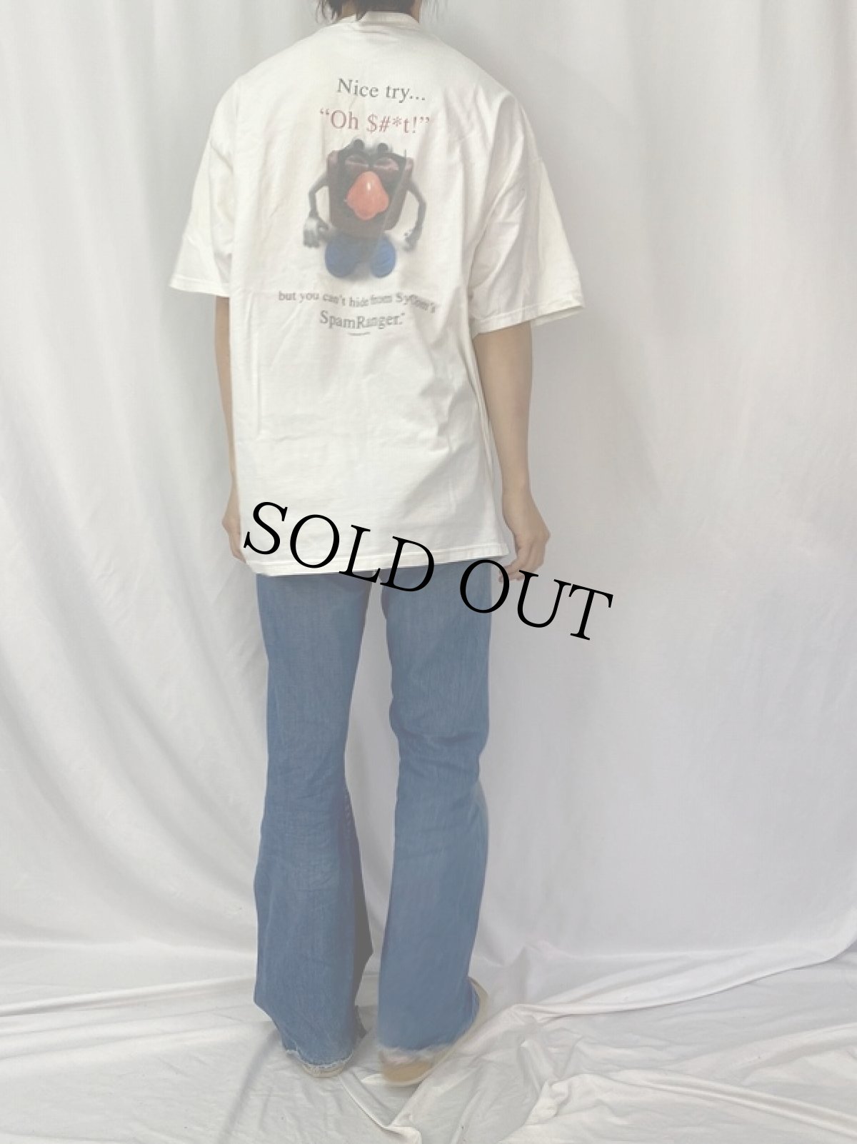 画像4: 2000's SYCOM キャラクタープリント コンピューター企業Tシャツ 2XL (4)