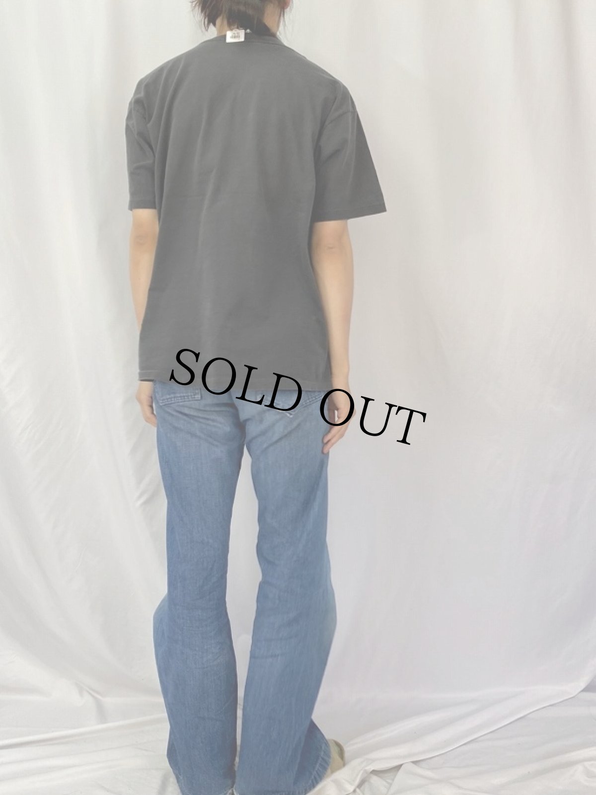 画像4: 90's Michael Davidson アートプリントTシャツ BLACK XL (4)